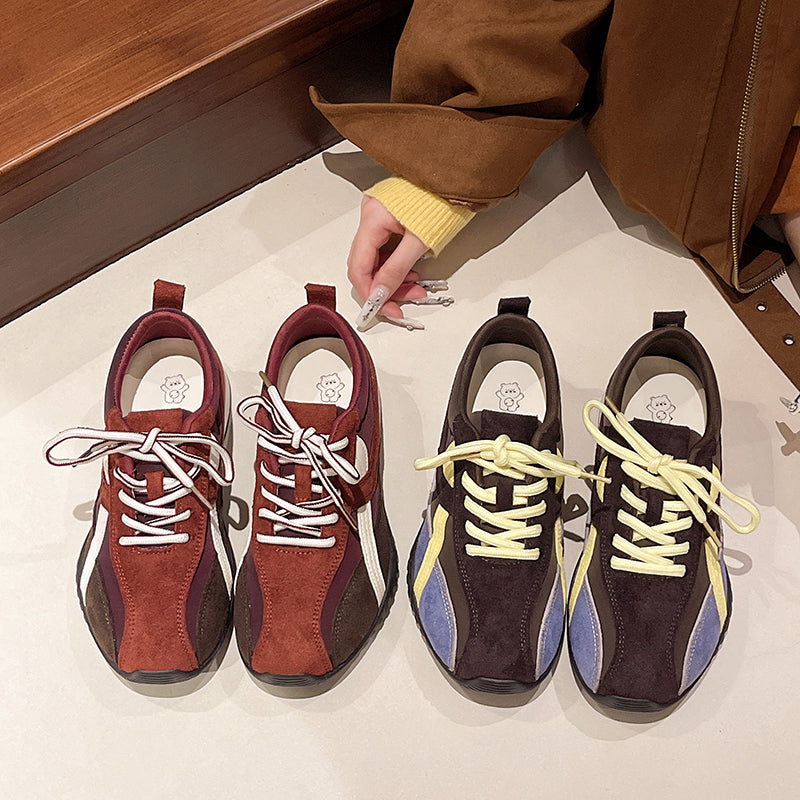 Femmes Classique Élégante Mode ronde orteil bloc bas talon Loafer en cuir Chaussures Élégante Versat