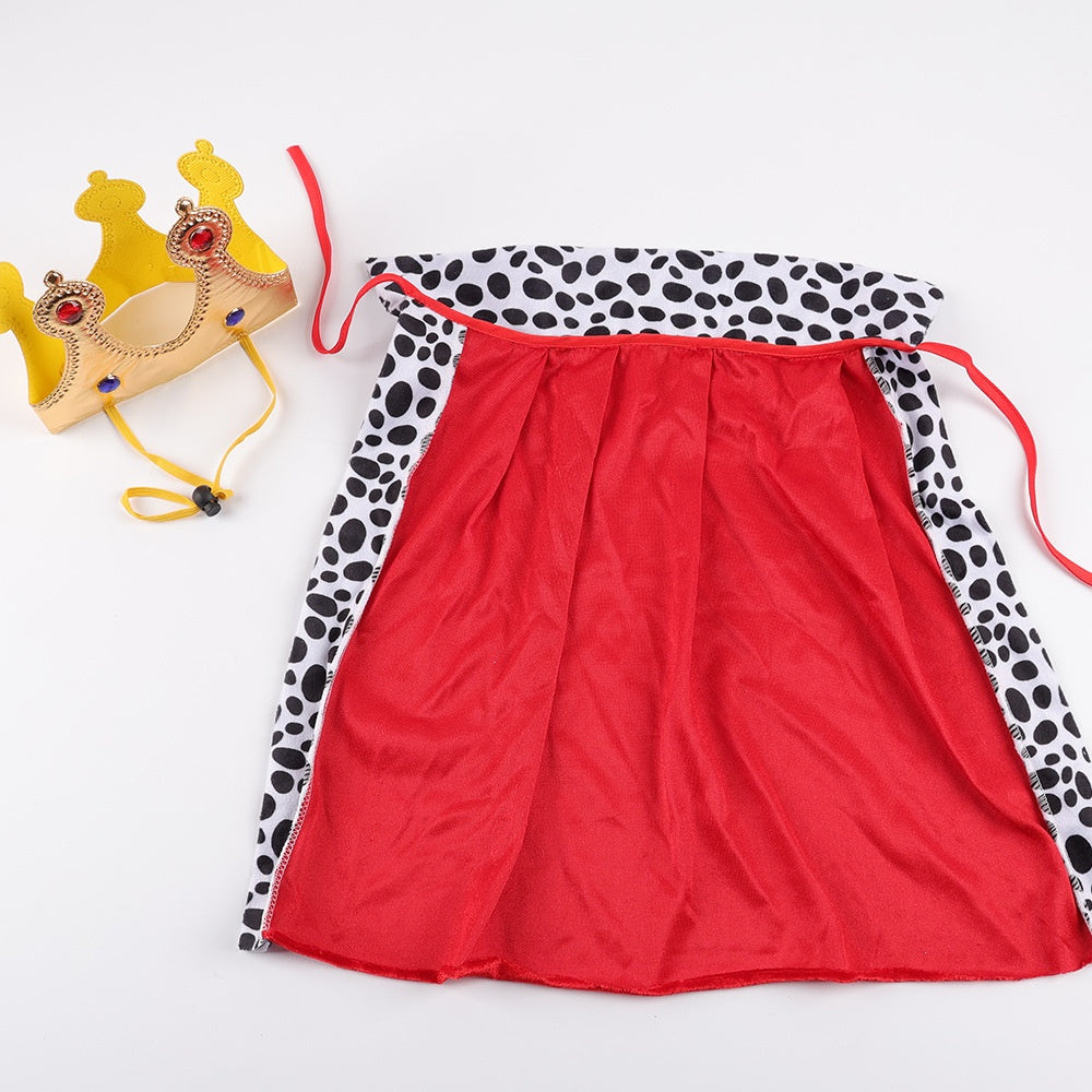 Pet King Cape with Crown Funny Costume