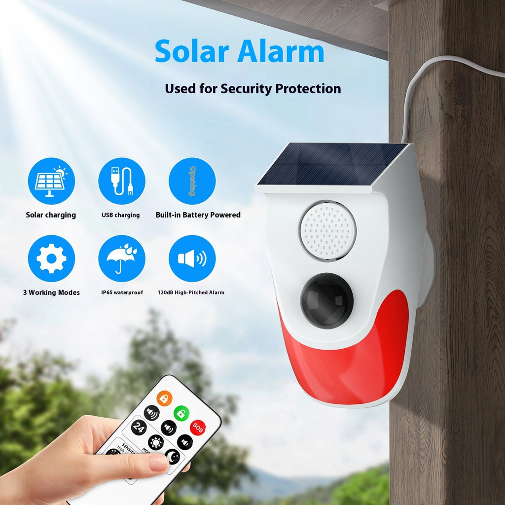 Avertisseur d'alarme solaire infrarouge Animal Drive