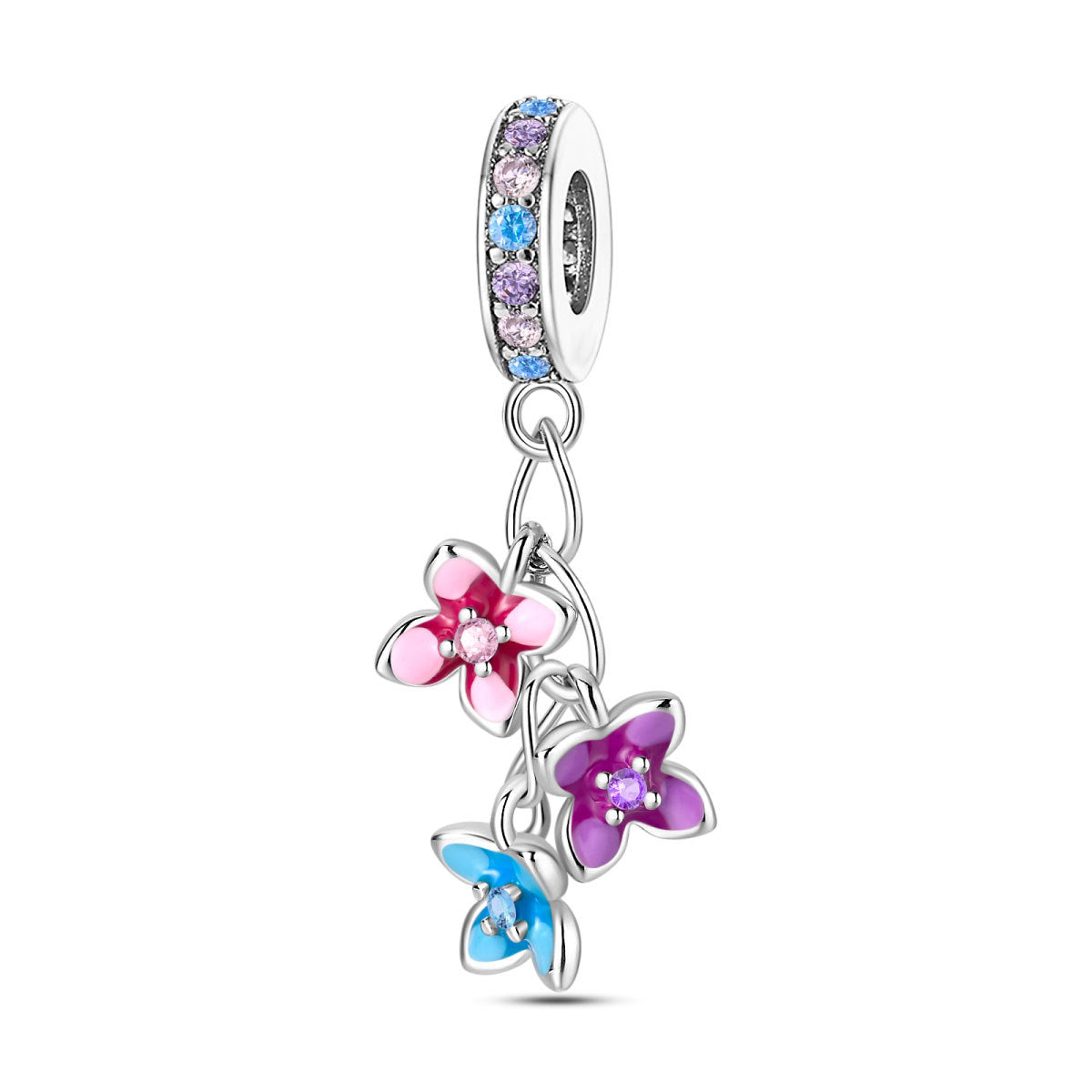 Bracelet de bricolage plaqué argent Charms Et des pendentifs