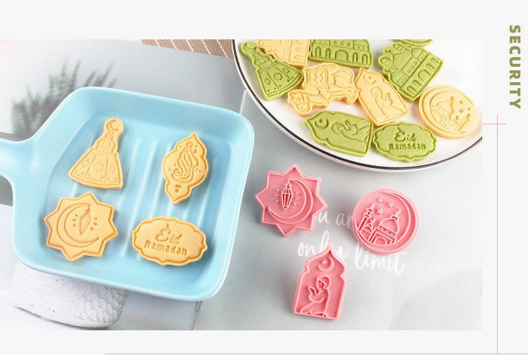 Cookie Mold 3d 3d Diy Plastic Suit Accueil Cake Cookie Type de presse Outil de cuisson Cutter