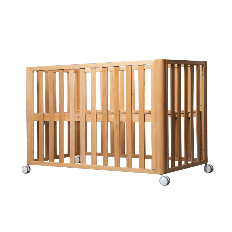 Crèche multifonctionnelle mobile en bois massif de hêtre