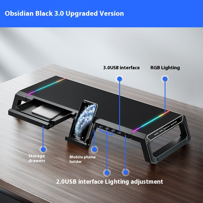 Base de support pour ordinateur portable multifonctionnel