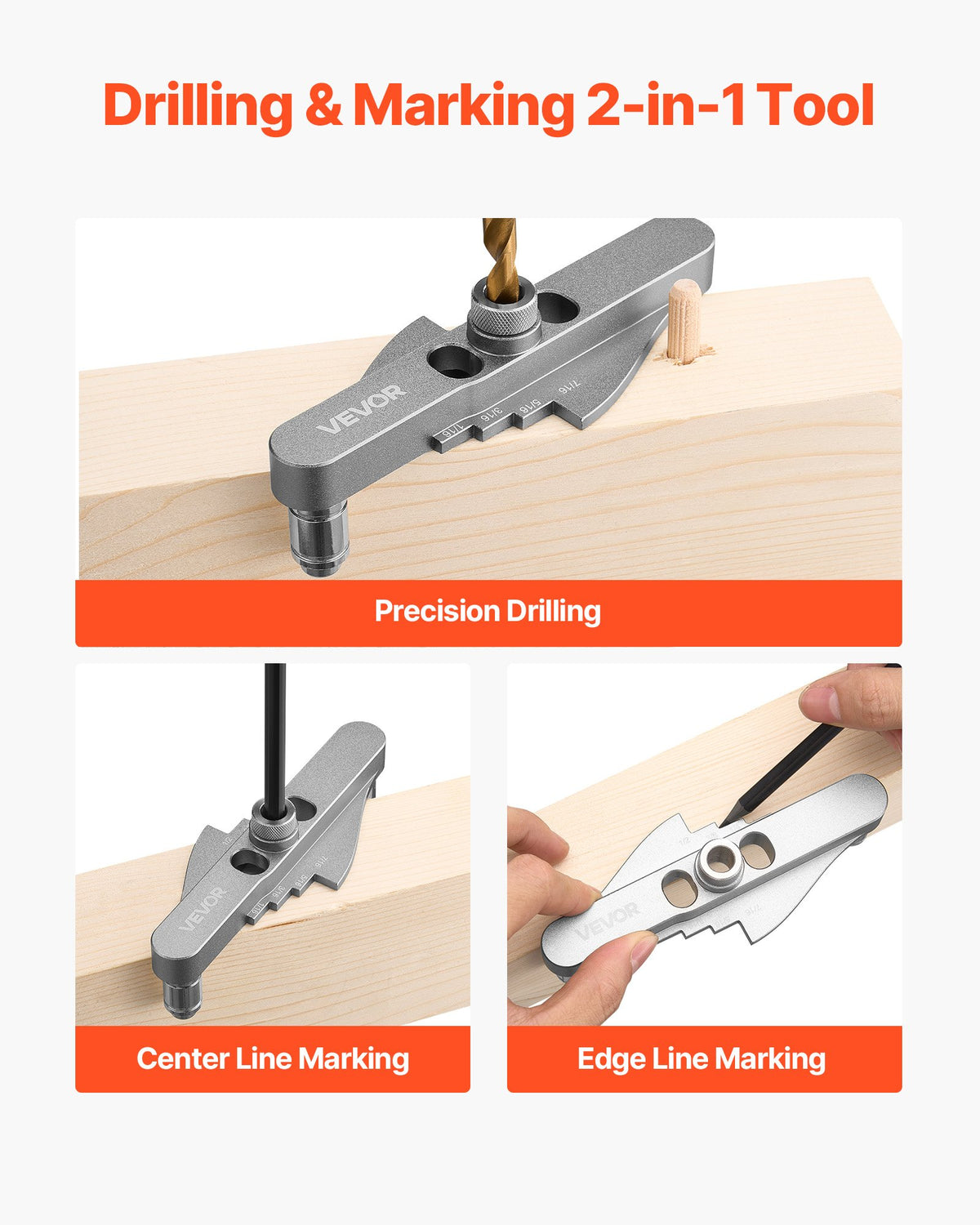 Doublure Kit Jig Self Centering Doublure pour le travail du bois avec la perceuse