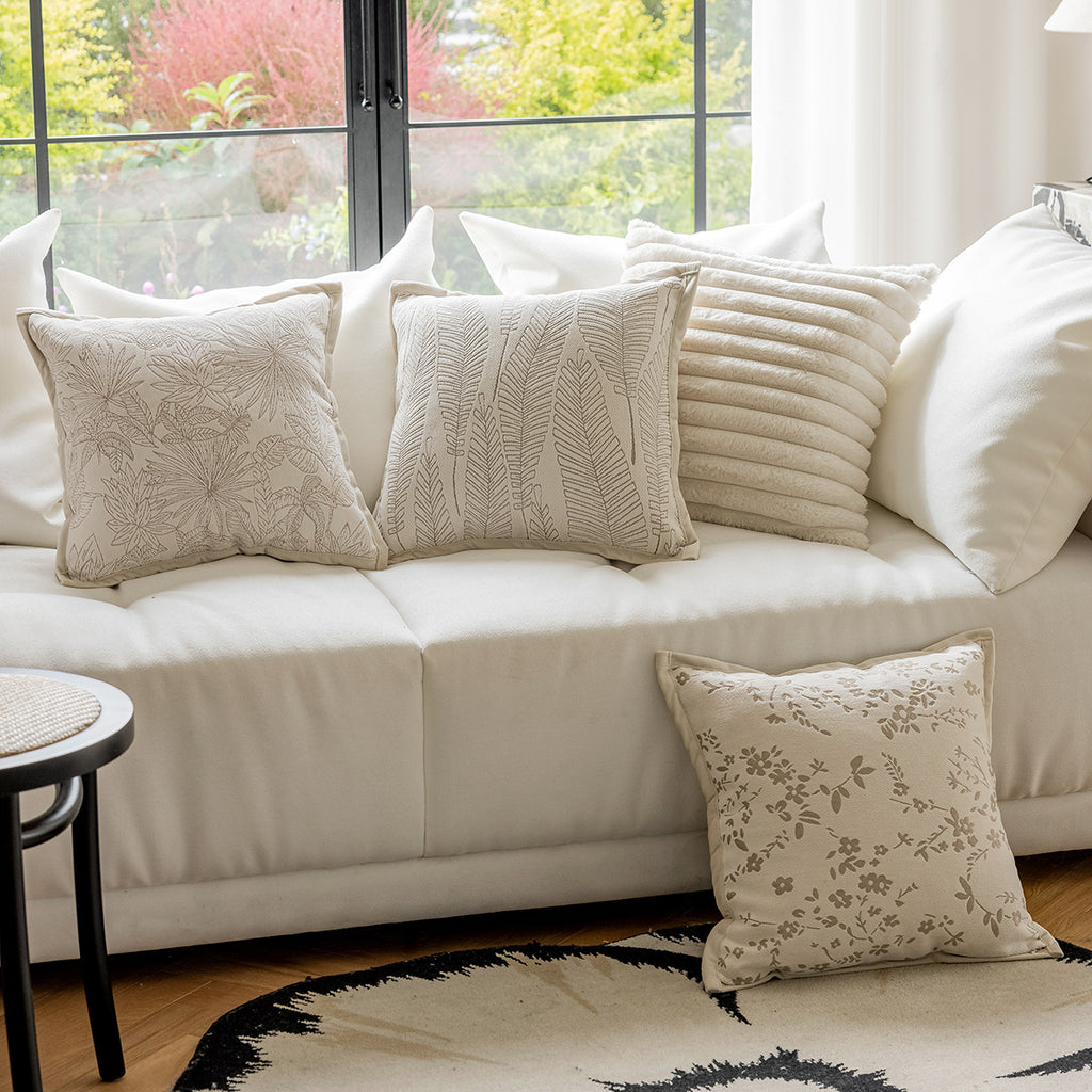 Couverture d'oreiller à la crème Sofa Backset