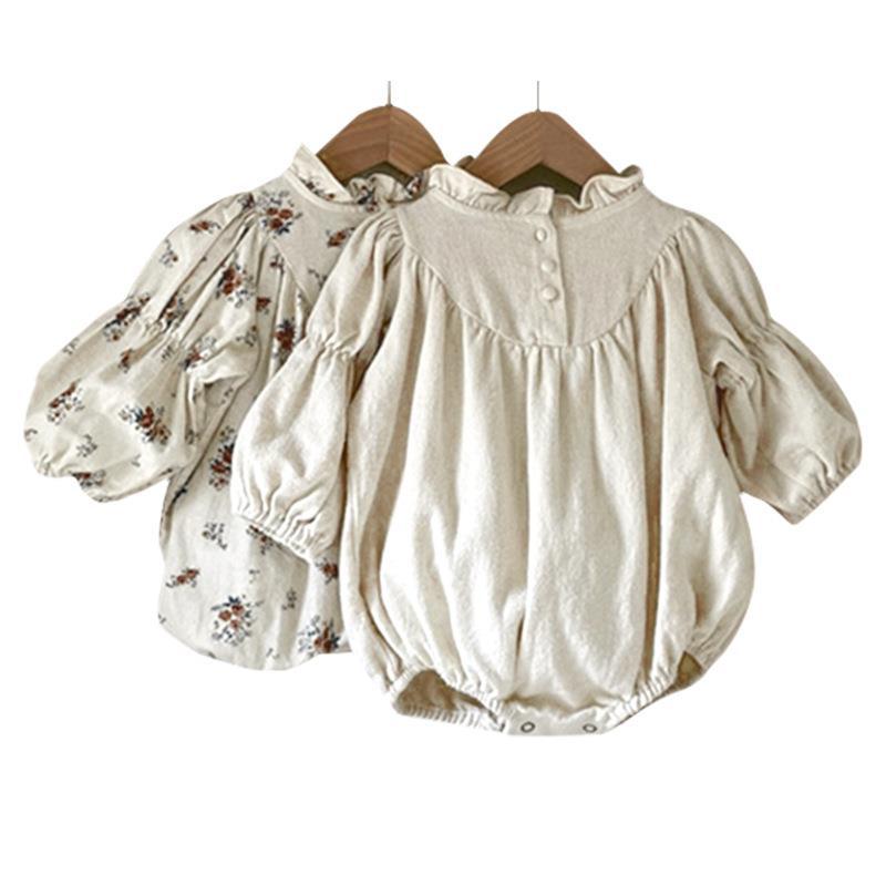 Nouveau-né Triangle des jeunes filles Rompers Romper