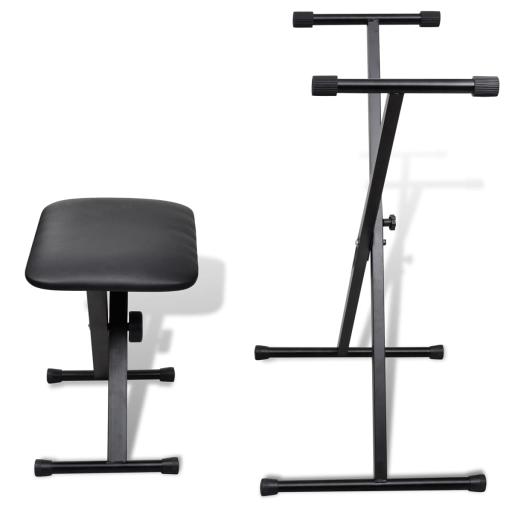 Support clavier réglable et tabouret
