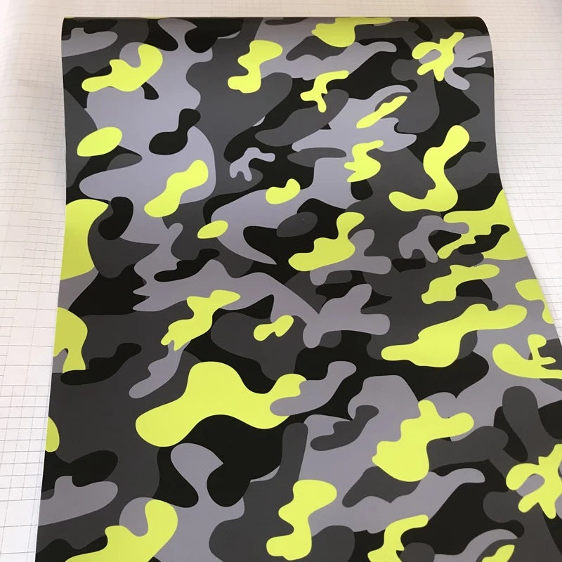 Car Corps Colorful Auto Film Camouflage Feuilles de film Stickers Graffiti Cartoon