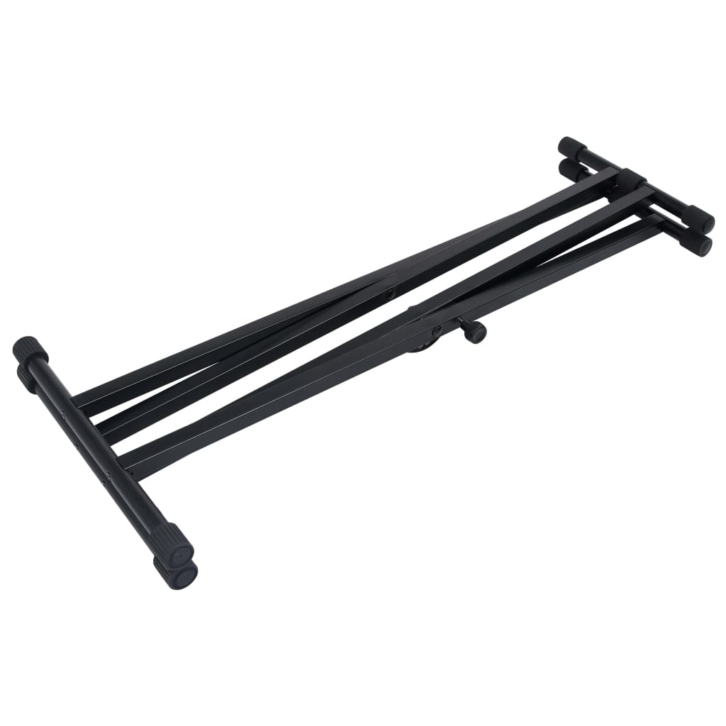 Porte-clefs et tabouret double-croisement noir