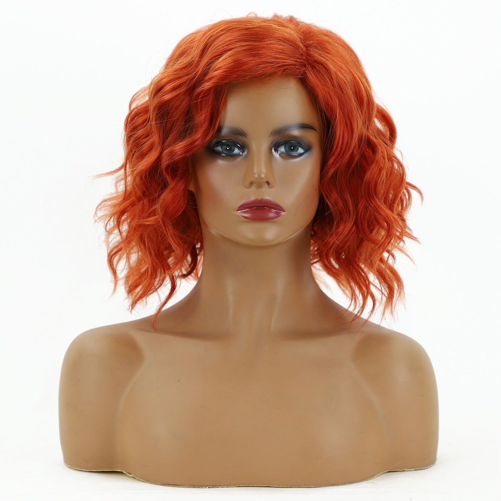 Gradient Gold Figure-huit Bangs avec de grandes vagues