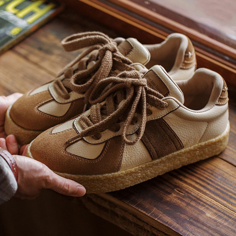 Chaussure de planche à roulettes plate retro pour hommes, au bas de l'échelle