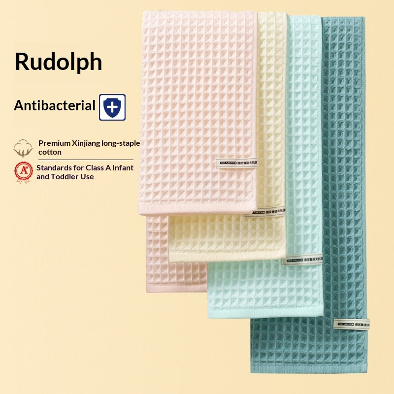 Classe A Rudolf Serviette antibactérienne en coton pur Serviette Waffle Weave