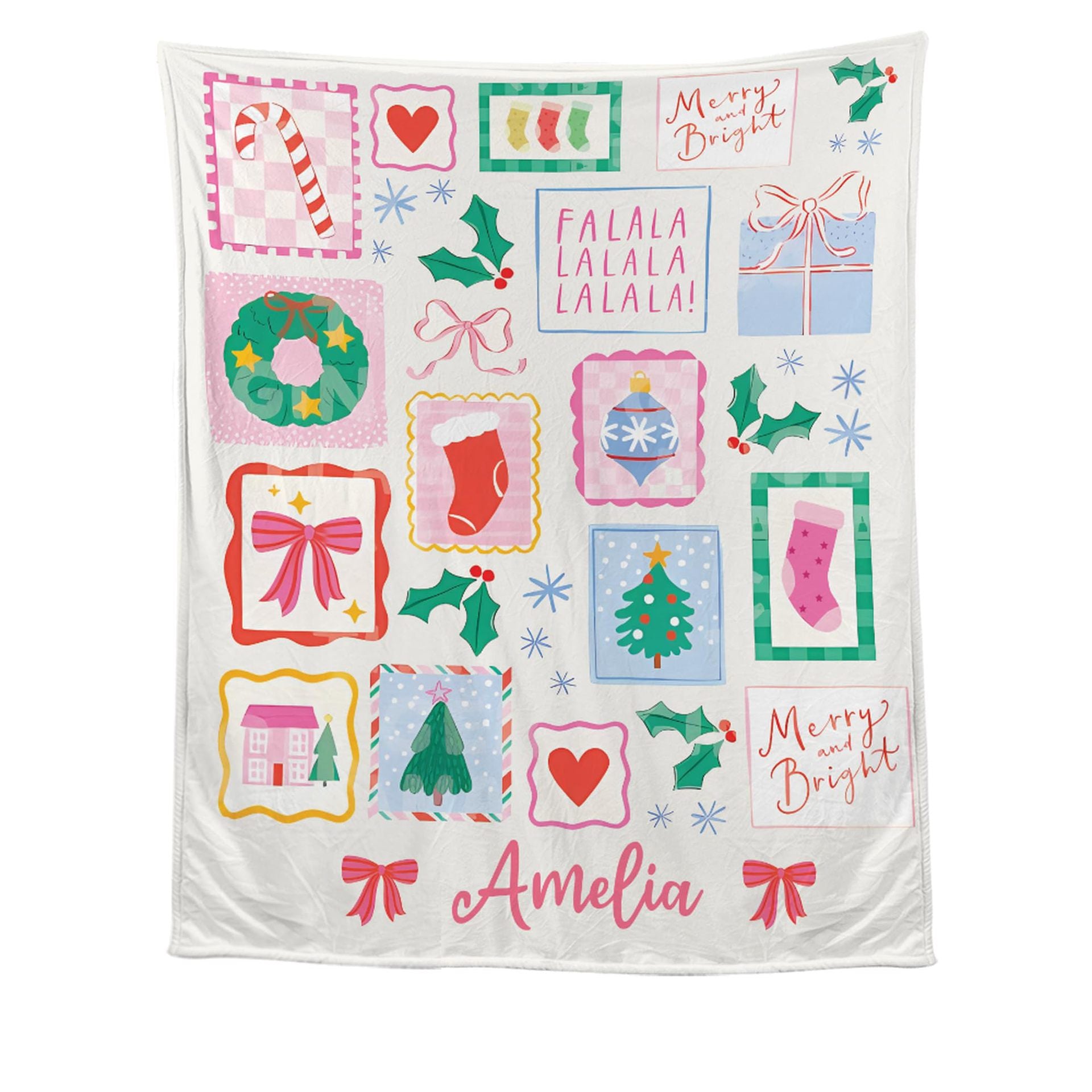 Blanket personnalisé avec photos et texte