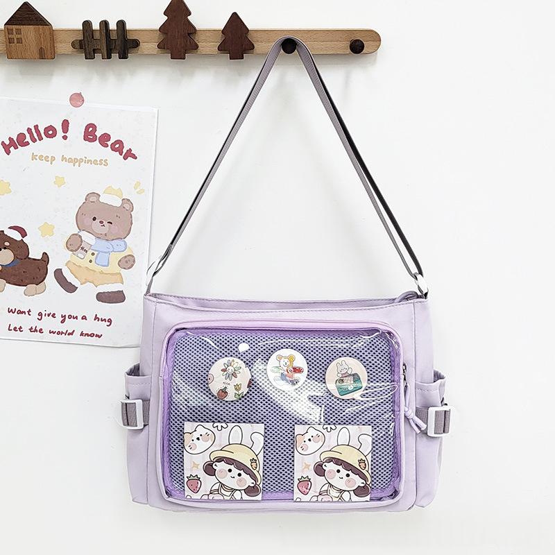 College Style Versatile Simple Grande capacité Cartoon Backpack