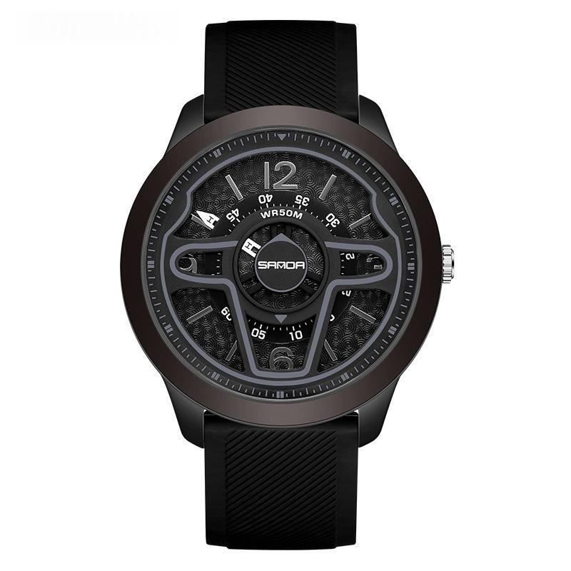 Volant créatif 3D Hollow-Out Montre électronique