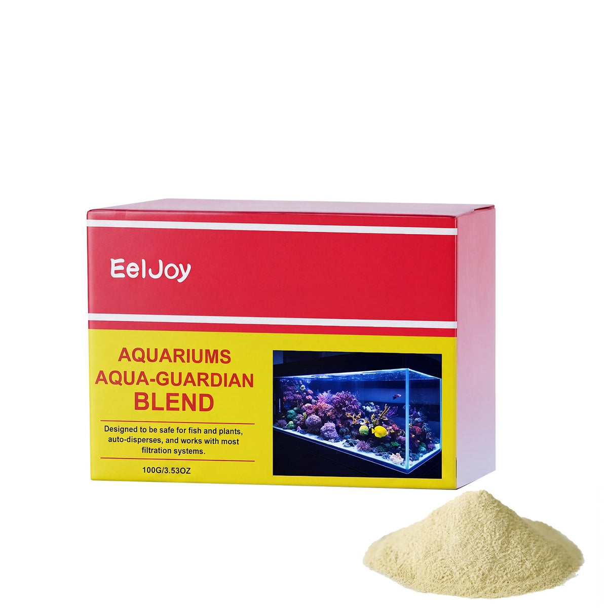 Eeljoy Aquarium Guardian Eau douce et eau de mer Effacer la tache universelle et les algues Supprimer