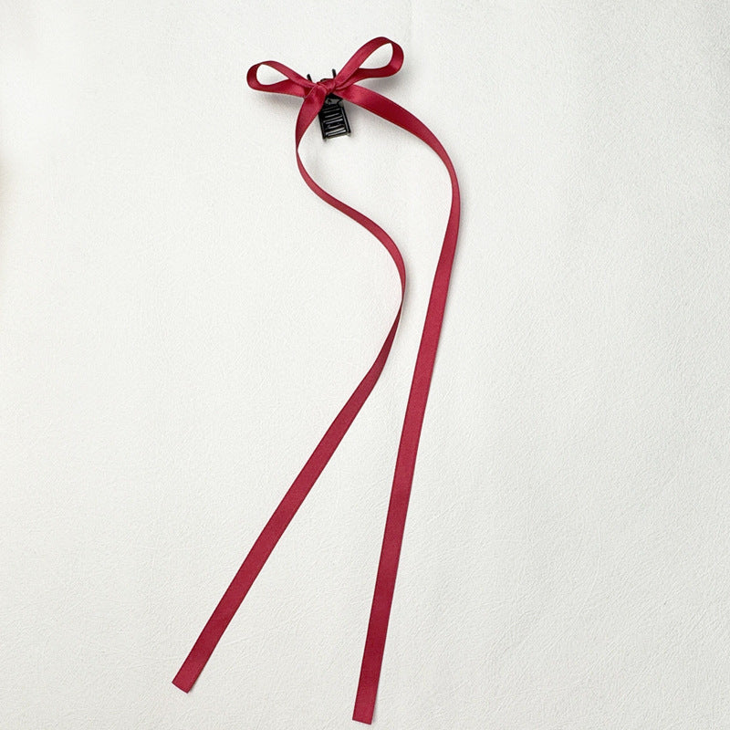 36cm Ruban Long Polyester Coton Bow Clip