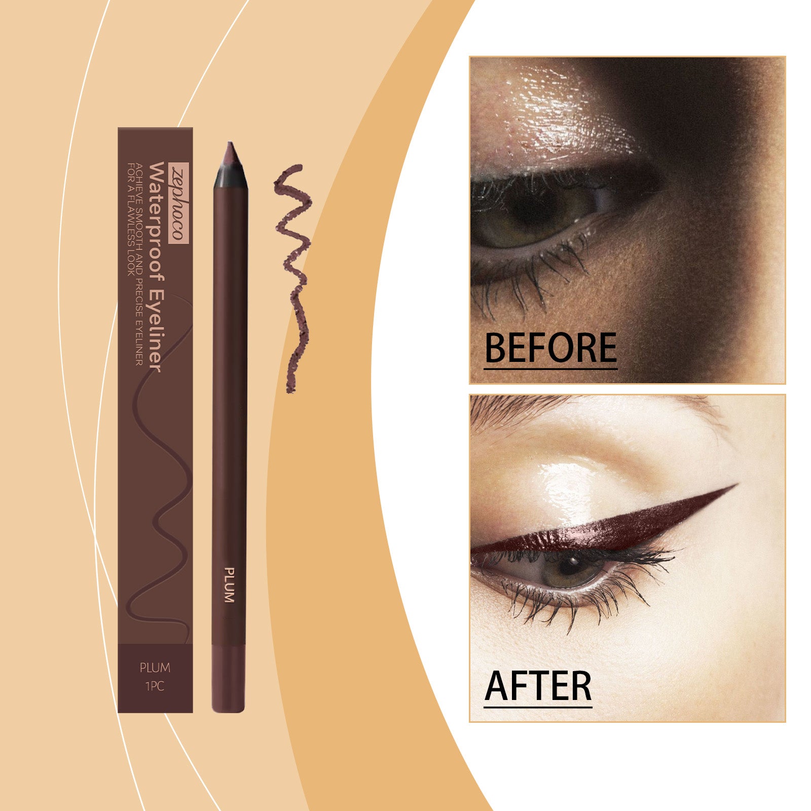 Eyeliner imperméable Plum Couleur