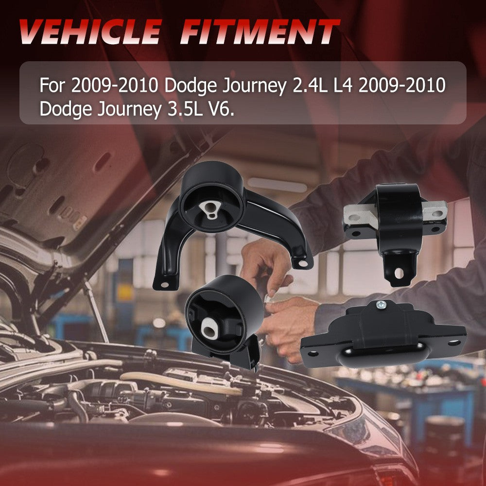 Moteur et Auto Auto Trans Mount Set 4Pcs pour Dodge Journey 2009-2010 2.4L 3.5L