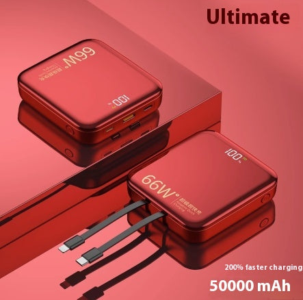 Charge grande capacité Super rapide avec câble Power Bank