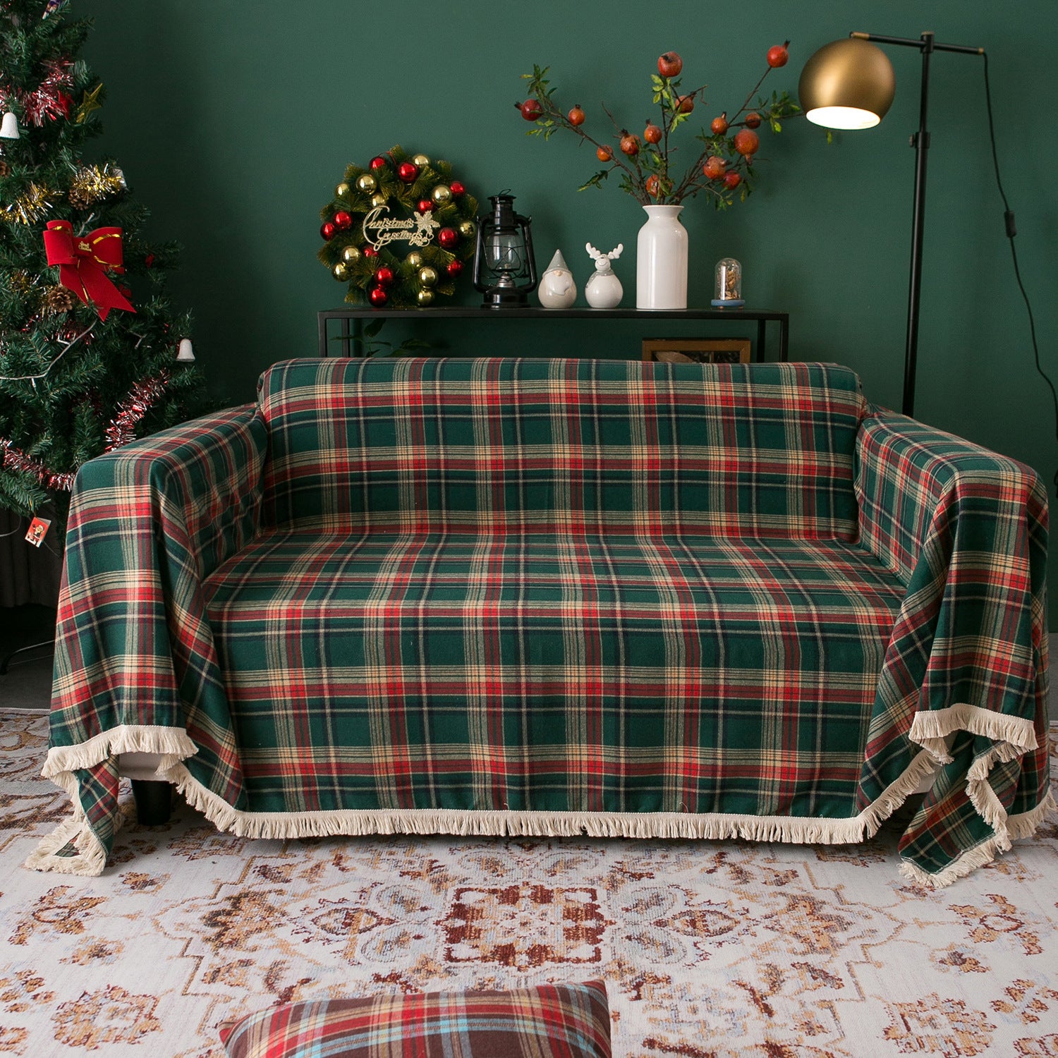 Couverture de canapé multifonctionnelle pour Noël
