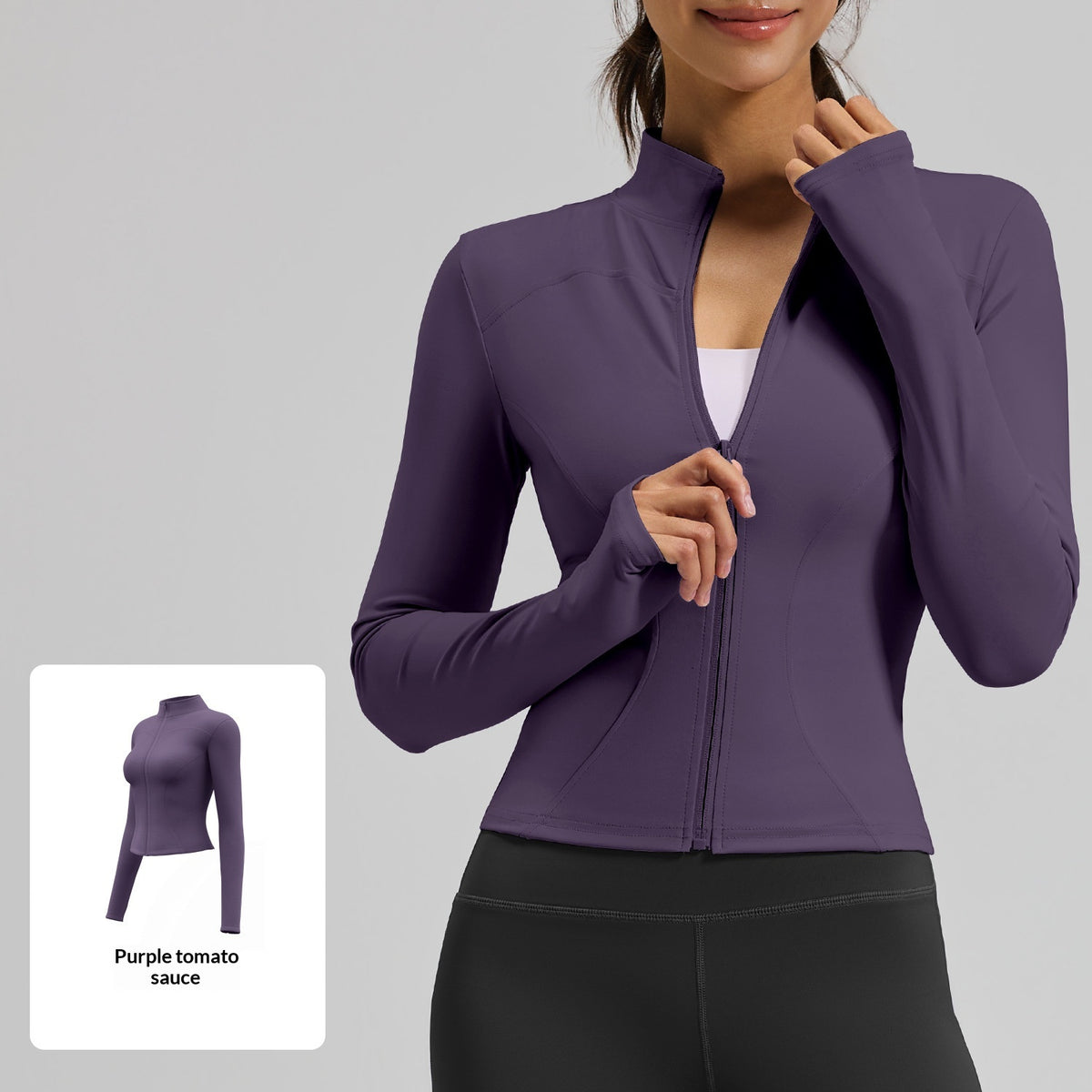Veste de yoga ajustée de façon serrée Figurine-flatter Outdoorwear