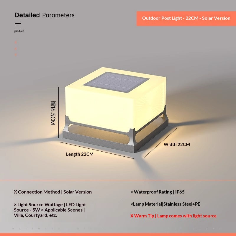 Villa Pilier Solar Light for Fences