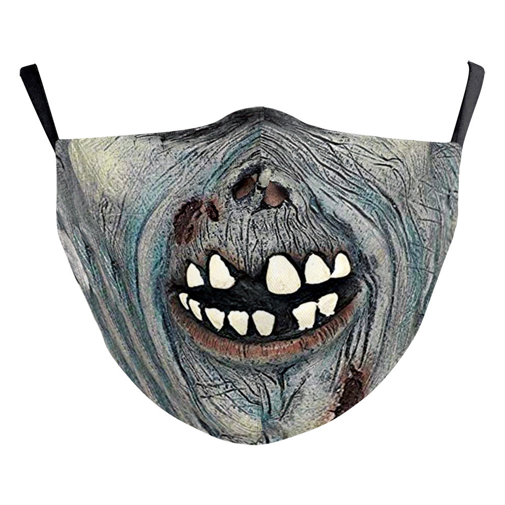Impression numérique Clown Halloween Funny Horror Double couche Masque de poussière