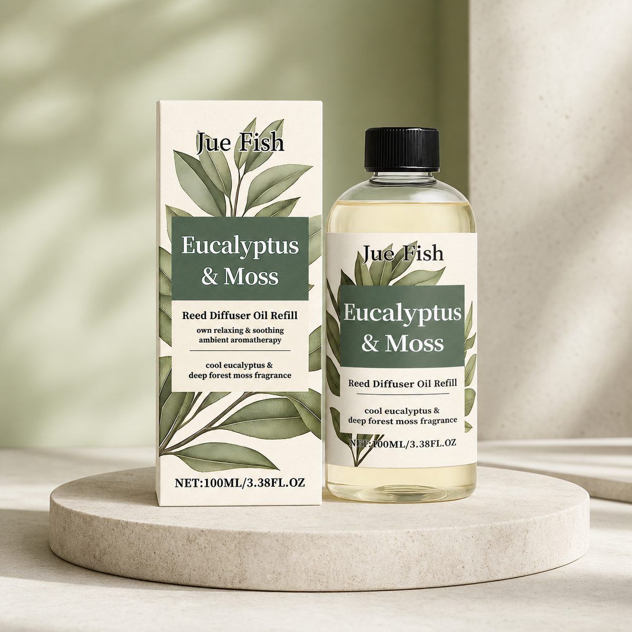 JUE FISH Eucalyptus Moss Home Huile de parfum