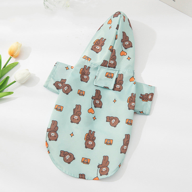 Vêtements de chien en imperméable pour animaux de mode