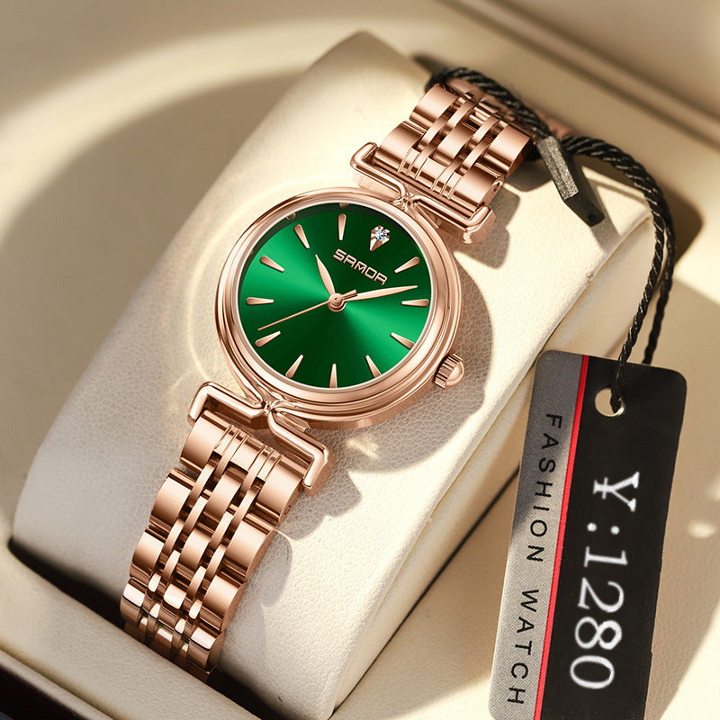 Montre en mailles rétro pour femmes
