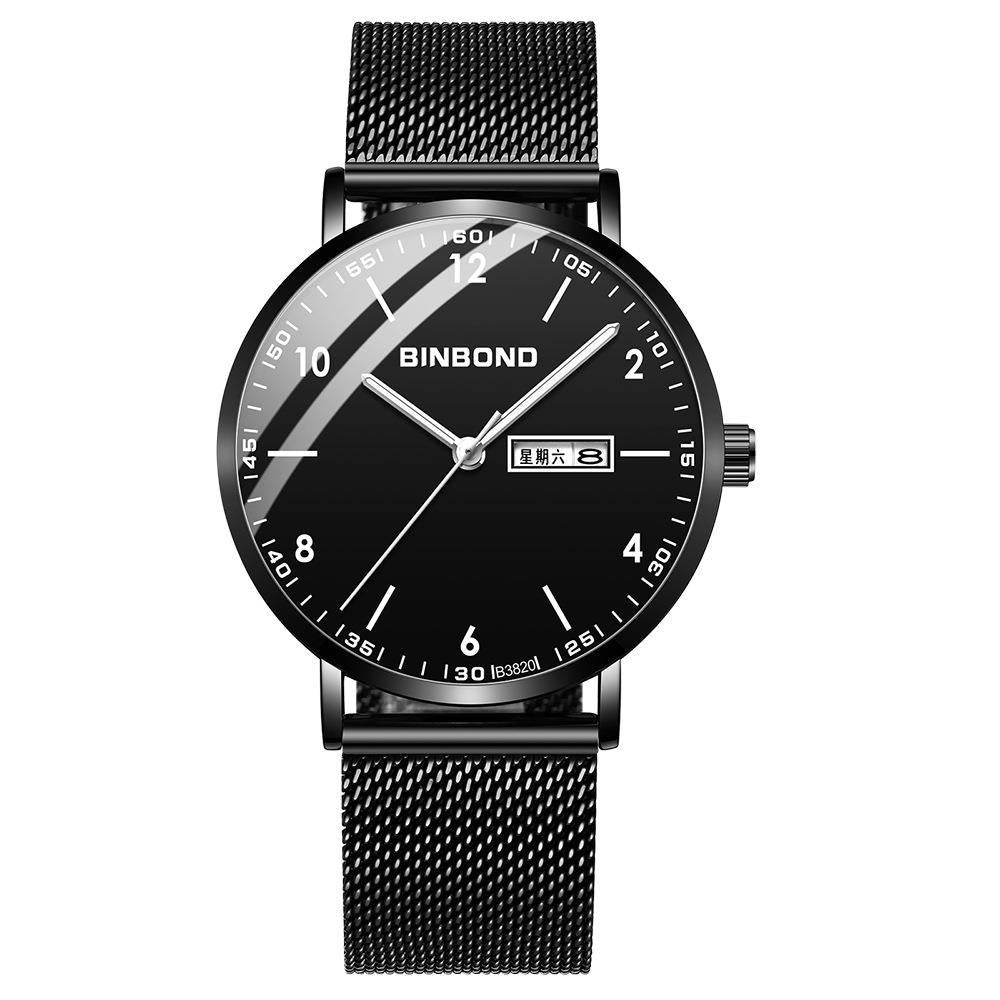 Ultra-mince Trendy Quartz Imperméable Starry Sky Montre électronique mécanique pour adolescents