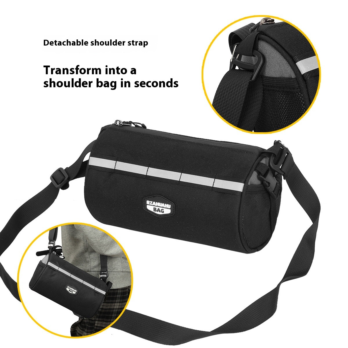 Grande capacité pliant avant Beam Mountain Bike Pannier Sac Accessoires Cyclisme