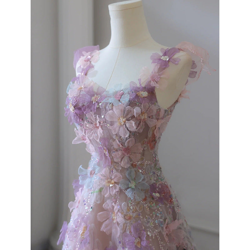 Robe de soirée florale pour femmes