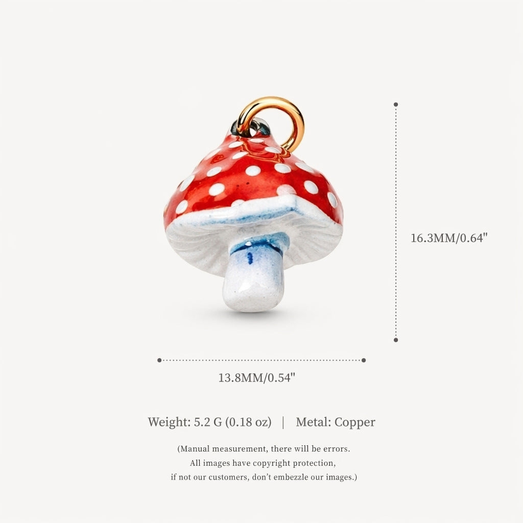 Accessoire de pendentif couleur mode pour champignons