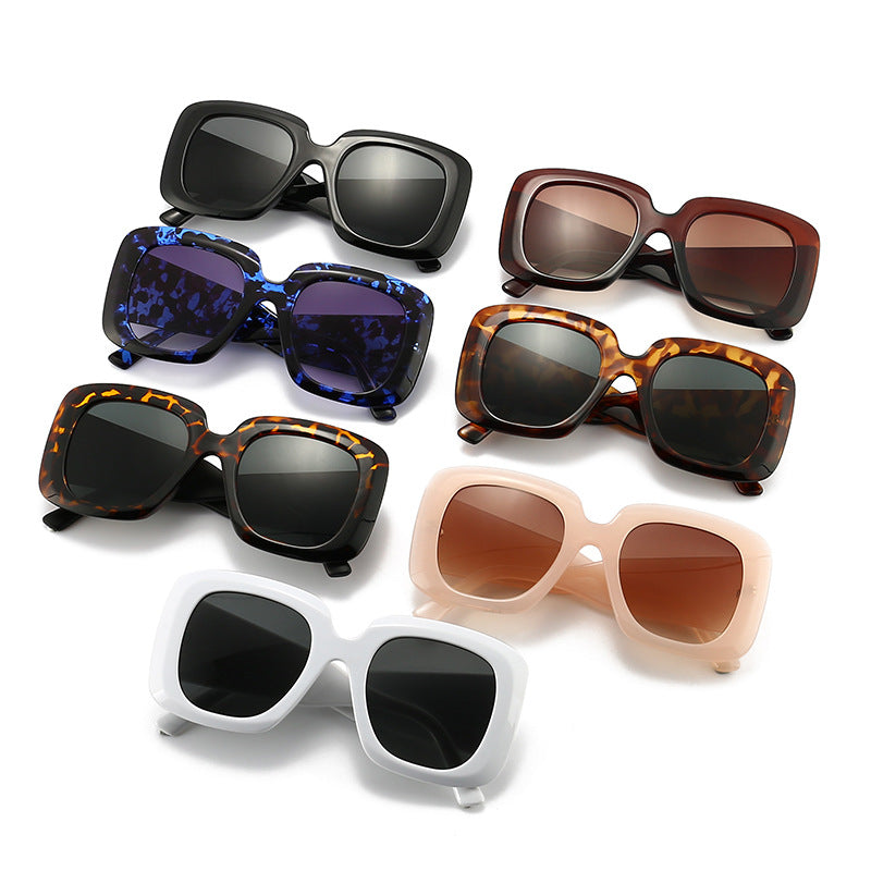 Lunettes de soleil européennes et américaines tendance surdimensionnées