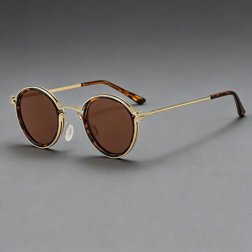 Lunettes de soleil anti-ultraviolets métalliques pour la conduite