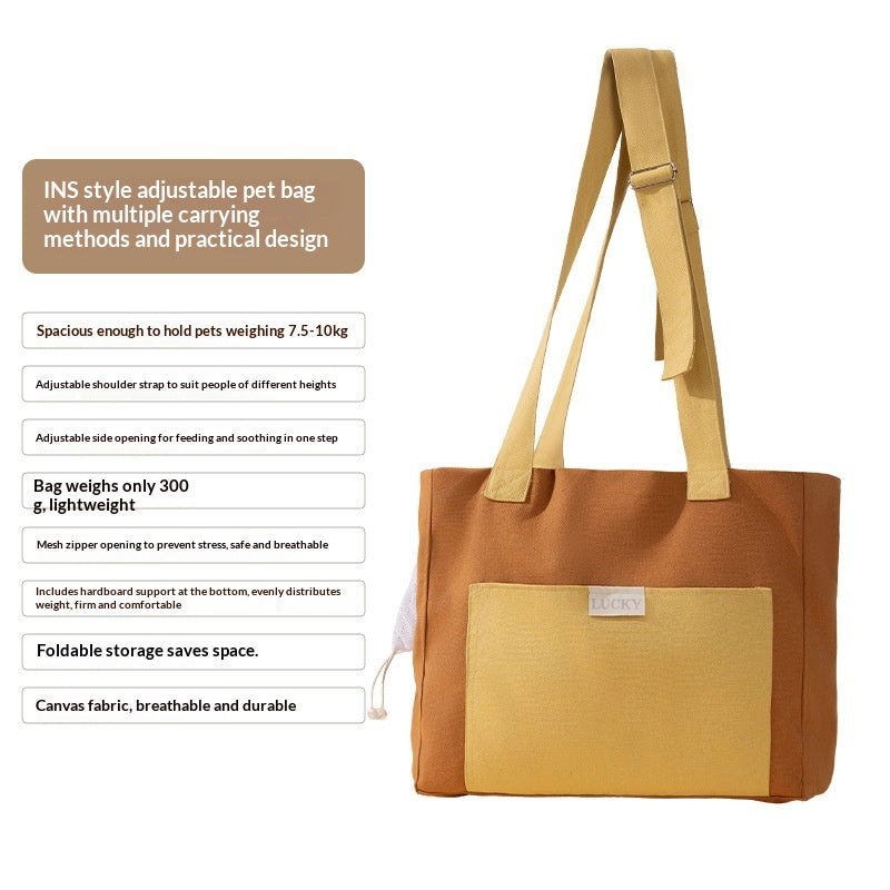 Canvas Pet Carrier pour petits chiens