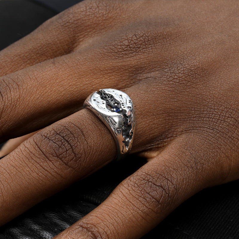 Homme Vintage bague réglable personnalisée