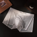 Slip de boxeur en soie glacée pour hommes