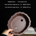 Zisha Ore brute Purple Clay Horse Trough Basin