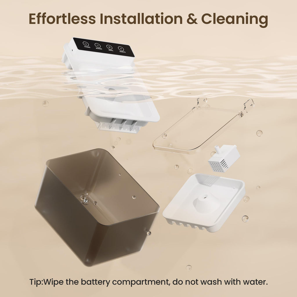 Batterie de recharge sans fil alimentée 304 en acier inoxydable Cat Induction automatique Pet Water Fou