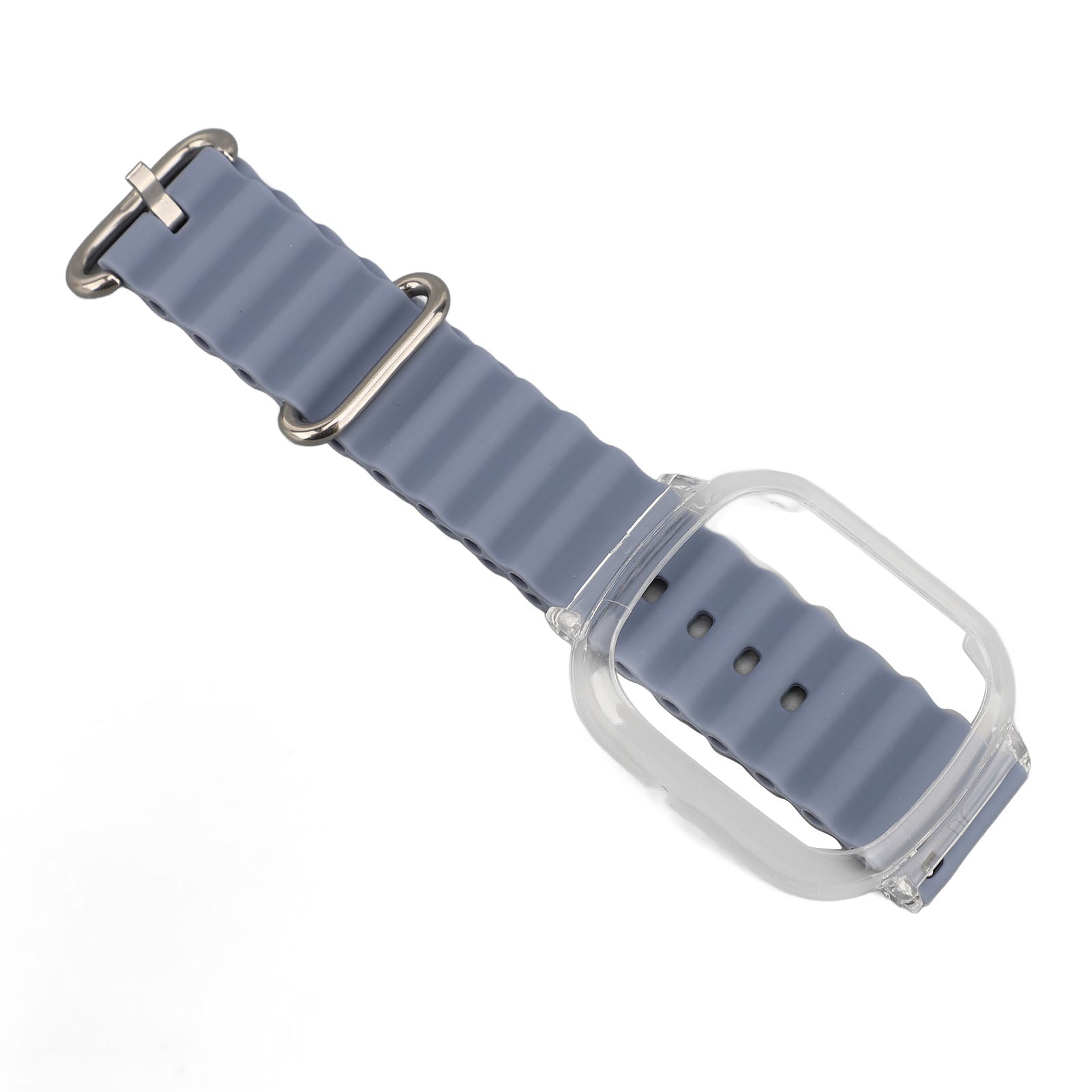 Bracelet de remplacement de silicone pour montre 4 avec cadre de PC transparent Soft réglable rapidement