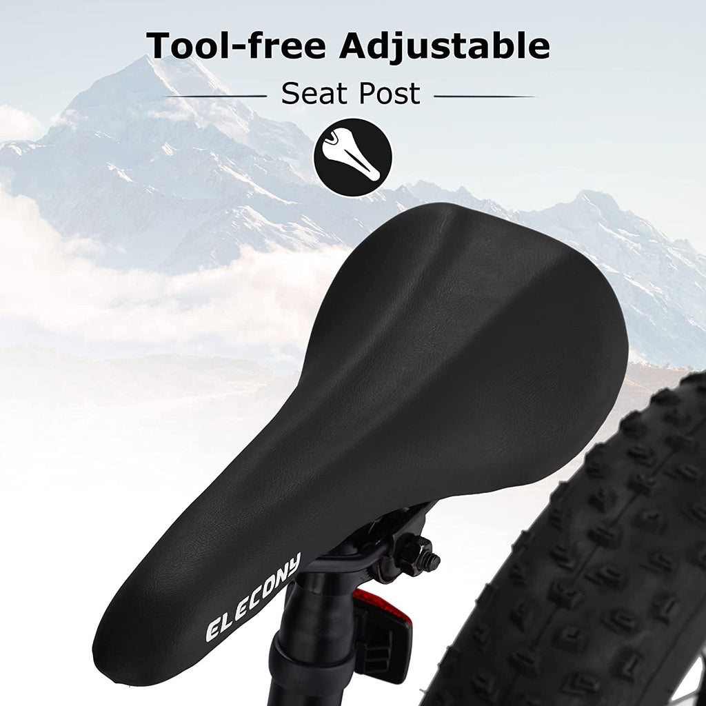 S24109 Élecony 24 pouces Fat Tire vélo adulte et jeune complet Shimano 7 vitesses VTT