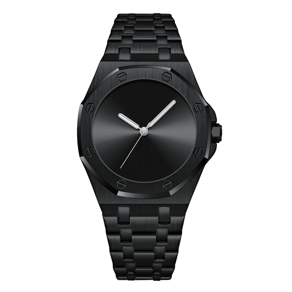 Simple Smooth-surface Octagonal Waterproof Quartz Mens Watch