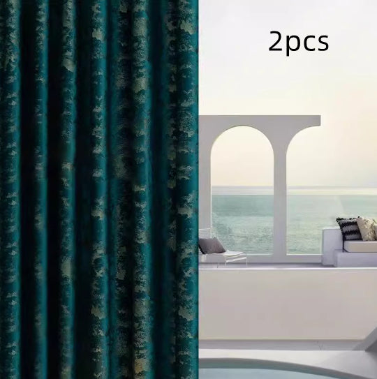 Rideaux de salon haut de gamme dans un design minimaliste et moderne de style européen