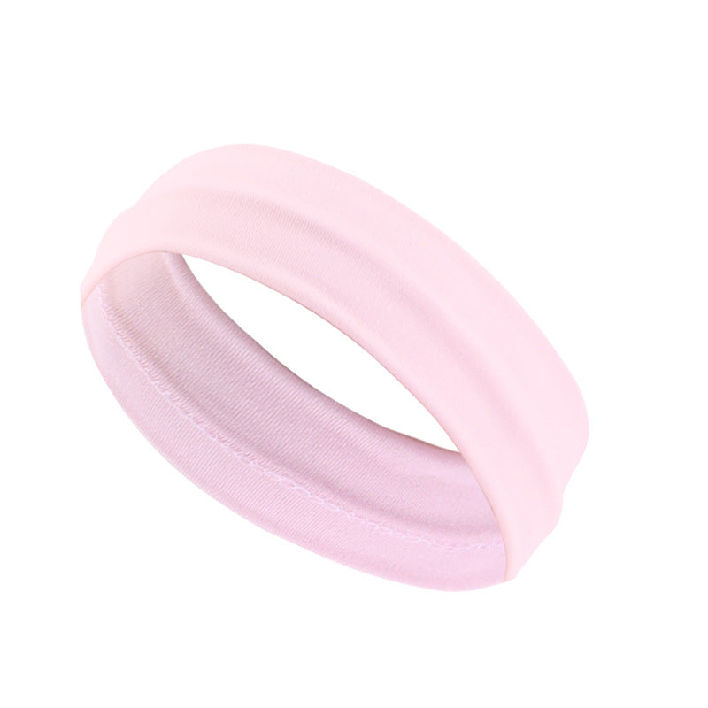 Bande de cheveux de yoga Plain Sport pour femmes Bande de cheveux élastique et absorbante de la sueur