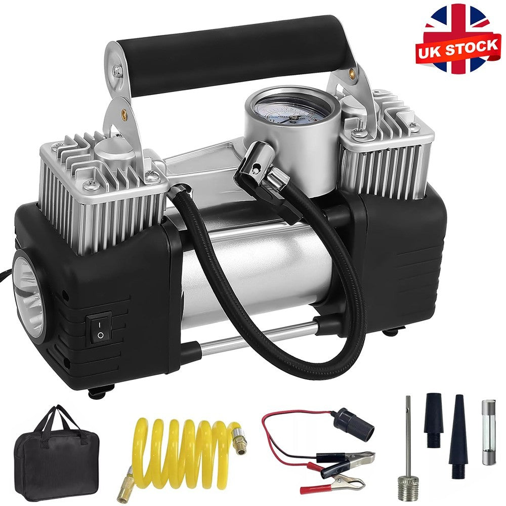 12V Portable Electric Tire Air Compressor Pump