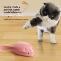 Jouet de chat interactif en forme de souris fluorescente