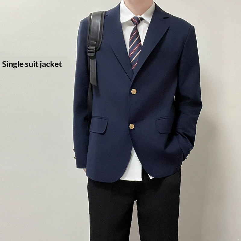 Set de veste bleu foncé casual